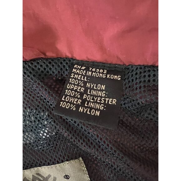 Timberland Jacket Red Full Zip Nylon Lightweight Coat Mens Large Vintage Y2K 90s - Picture 5 of 8